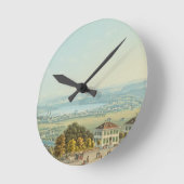 Uitzicht van Zürich, c.1840 (m/c) Ronde Klok (Hoek)