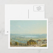 Uitzicht van Zürich, c.1840 (w/c) Briefkaart (Voorkant / Achterkant)