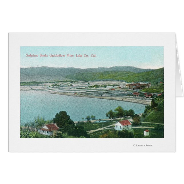 Uitzicht van zwavelbanken QuickSilver Mine (Voorkant Horizontaal)