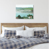 Uitzicht van zwavelbanken QuickSilver Mine Canvas Afdruk (Insitu (Slaapkamer))