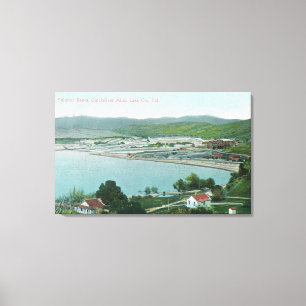 Uitzicht van zwavelbanken QuickSilver Mine Canvas Afdruk