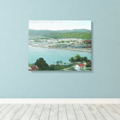 Uitzicht van zwavelbanken QuickSilver Mine Canvas Afdruk (Insitu (Houten vloer))