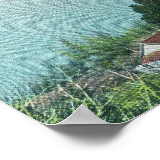 Uitzicht van zwavelbanken QuickSilver Mine Poster (Hoek)