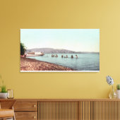 Uitzicht van zwemmers bij het Pirates CoveClear La Canvas Afdruk (Insitu (Woonkamer))