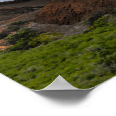 Uitzicht vanaf Bartolome Peak in de Galapagos-eila Poster (Hoek)