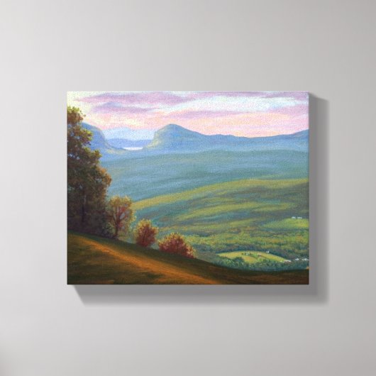 Uitzicht vanaf Burke Mountain Vermont Canvas Afdruk (Voorkant)