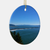 Uitzicht vanaf Cape Disappointment Lighthouse, WA Keramisch Ornament (Rechts)