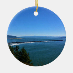 Uitzicht vanaf Cape Disappointment Lighthouse, WA Keramisch Ornament