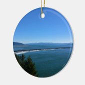 Uitzicht vanaf Cape Disappointment Lighthouse, WA Keramisch Ornament (Links)