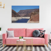Uitzicht vanaf de Hooverdam 2016 Canvas Afdruk (Insitu (Woonkamer))