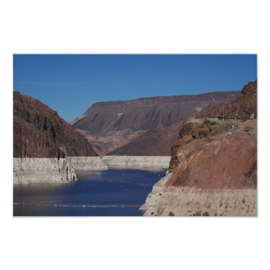 Uitzicht vanaf de Hooverdam 2016 Foto Afdruk (Voorkant)