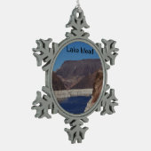 Uitzicht vanaf de Hooverdam 2016 Tin Sneeuwvlok Ornament (Links)