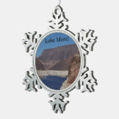 Uitzicht vanaf de Hooverdam 2016 Tin Sneeuwvlok Ornament (Rechts)