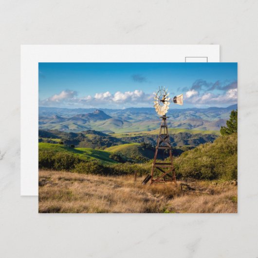 Uitzicht vanaf de top van de bergen briefkaart (Voorkant / Achterkant)