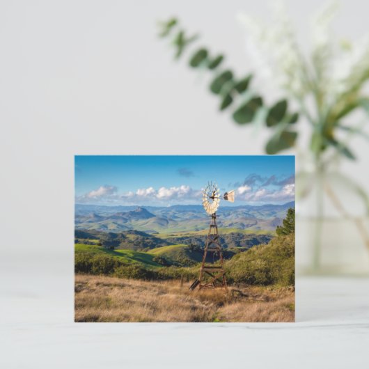 Uitzicht vanaf de top van de bergen briefkaart (Staand voorkant)