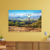 Uitzicht vanaf de top van de bergen canvas afdruk (Insitu (Woonkamer))