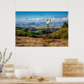 Uitzicht vanaf de top van de bergen poster (Keuken)