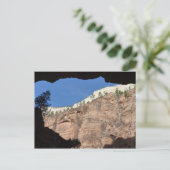 Uitzicht vanaf Devil's Staircase in Zion National Briefkaart (Staand voorkant)