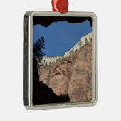 Uitzicht vanaf Devil's Staircase in Zion National Metalen Ornament (Rechts)
