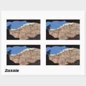 Uitzicht vanaf Devil's Staircase in Zion National Rechthoekige Sticker (Vel)