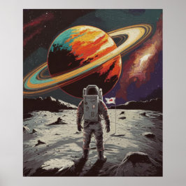Uitzicht vanaf een andere planeet poster