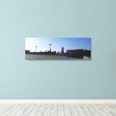 UITZICHT VANAF EEN GARAGE DAK SERIE OMVAT CANVAS AFDRUK (Insitu (Houten vloer))