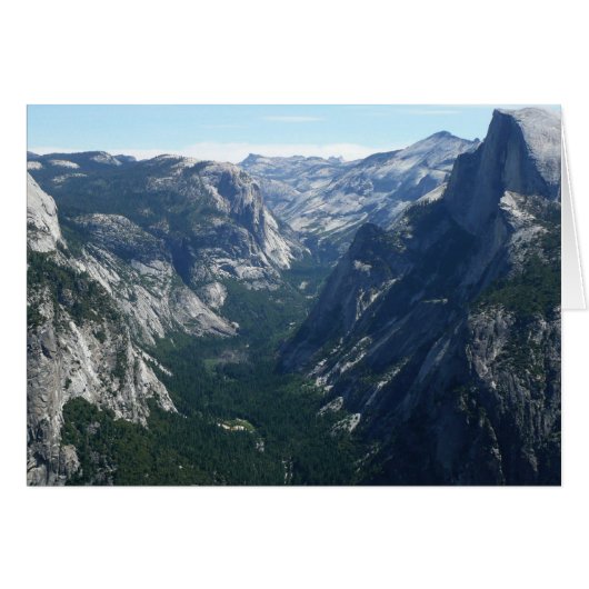 Uitzicht vanaf Glacier Point in Yosemite National  (Voorkant Horizontaal)