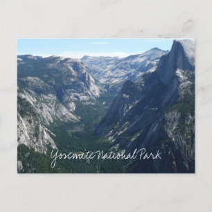 Uitzicht vanaf Glacier Point in Yosemite National Briefkaart