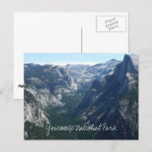Uitzicht vanaf Glacier Point in Yosemite National  Briefkaart (Voorkant / Achterkant)