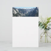 Uitzicht vanaf Glacier Point in Yosemite National Briefpapier (Staand voorkant)