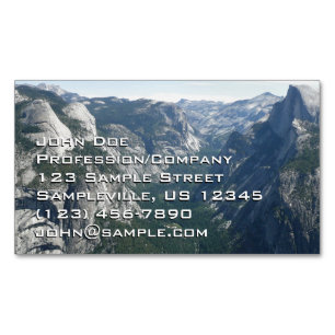 Uitzicht vanaf Glacier Point in Yosemite National  Magnetisch Visitekaartje