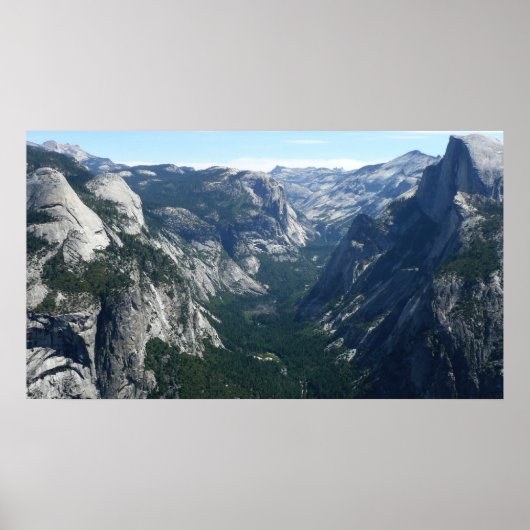 Uitzicht vanaf Glacier Point in Yosemite National Poster (Voorkant)