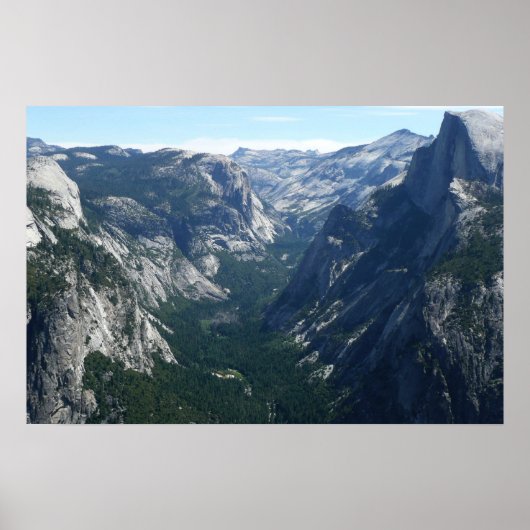 Uitzicht vanaf Glacier Point in Yosemite National Poster (Voorkant)