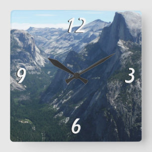 Uitzicht vanaf Glacier Point in Yosemite National  Vierkante Klok
