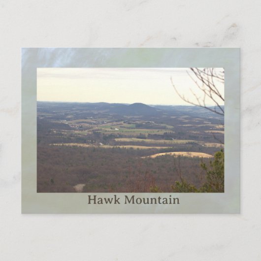 Uitzicht vanaf Hawk Mountain Ansichtkaart Briefkaart (Voorkant)