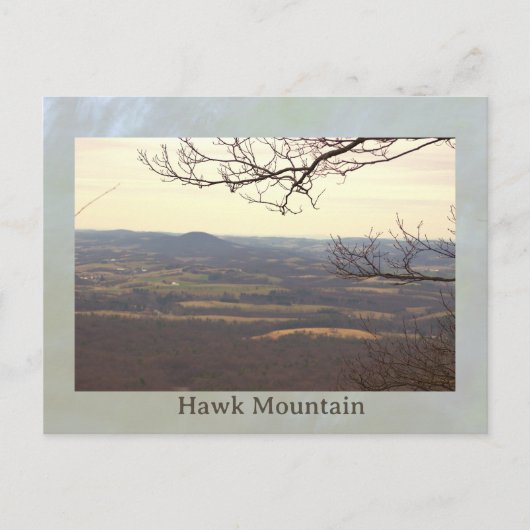 Uitzicht vanaf Hawk Mountain Ansichtkaart Briefkaart (Voorkant)
