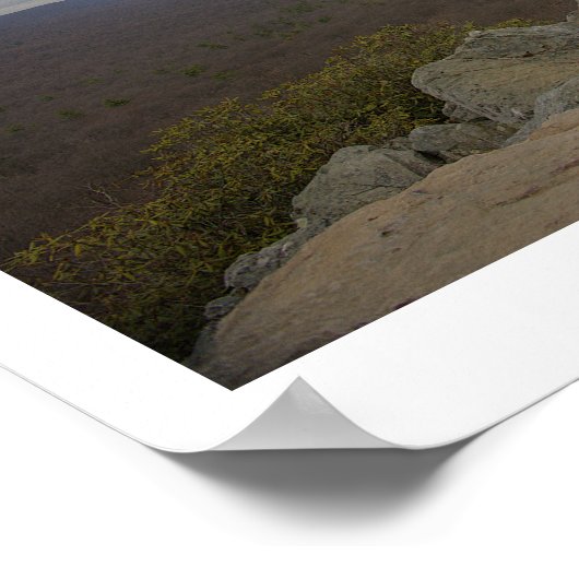 Uitzicht vanaf Hawk Mountain Poster (Hoek)