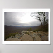 Uitzicht vanaf Hawk Mountain Poster (Voorkant)