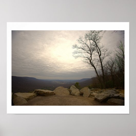 Uitzicht vanaf Hawk Mountain Poster (Voorkant)