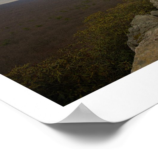 Uitzicht vanaf Hawk Mountain Poster (Hoek)