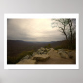 Uitzicht vanaf Hawk Mountain Poster (Voorkant)