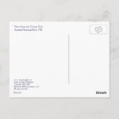 Uitzicht vanaf het Ocean Path Briefkaart (Achterkant)