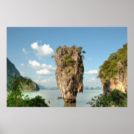 Uitzicht vanaf Ko Tapu Island in Thailand Poster (Voorkant)