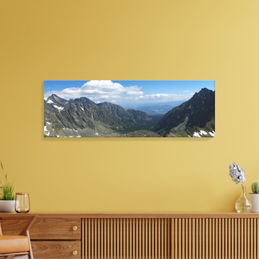 Uitzicht vanaf Koprowa Pass, Tatras Canvas Afdruk (Insitu (Woonkamer))