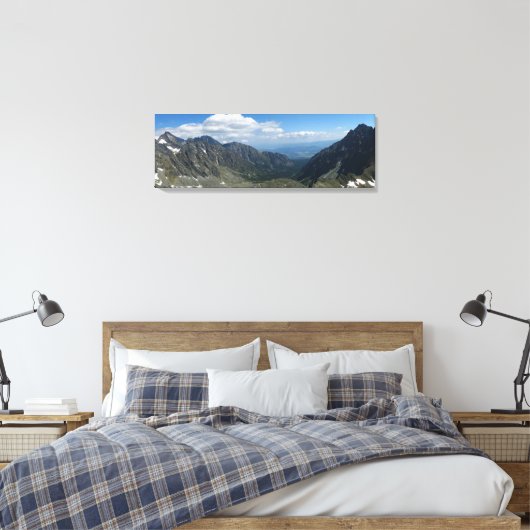 Uitzicht vanaf Koprowa Pass, Tatras Canvas Afdruk (Insitu (Slaapkamer))