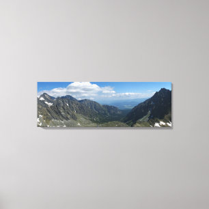 Uitzicht vanaf Koprowa Pass, Tatras Canvas Afdruk