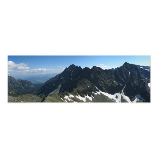 Uitzicht vanaf Koprowa Pass, Tatras Foto Afdruk (Voorkant)