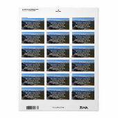 Uitzicht vanaf Mitchell Peak in Sequoia National P Etiket (Full Sheet)