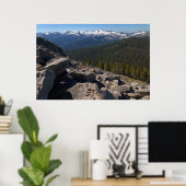 Uitzicht vanaf Mitchell Peak in Sequoia National P Poster (Thuiskantoor)