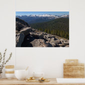 Uitzicht vanaf Mitchell Peak in Sequoia National P Poster (Keuken)